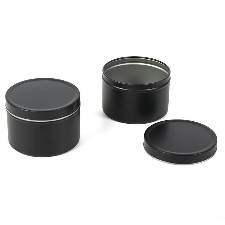 Premium Black Tin Jar for Candle Making | Stylish & Heat-Resistant Container