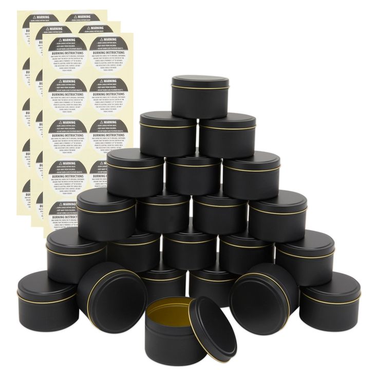 Premium Metal Candle Tins  | Reusable Jars for Candle Making & Storage