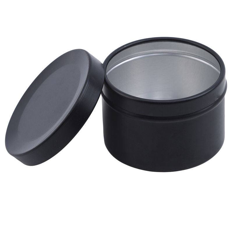 Premium Black Tin Jar for Candle Making | Stylish & Heat-Resistant Container