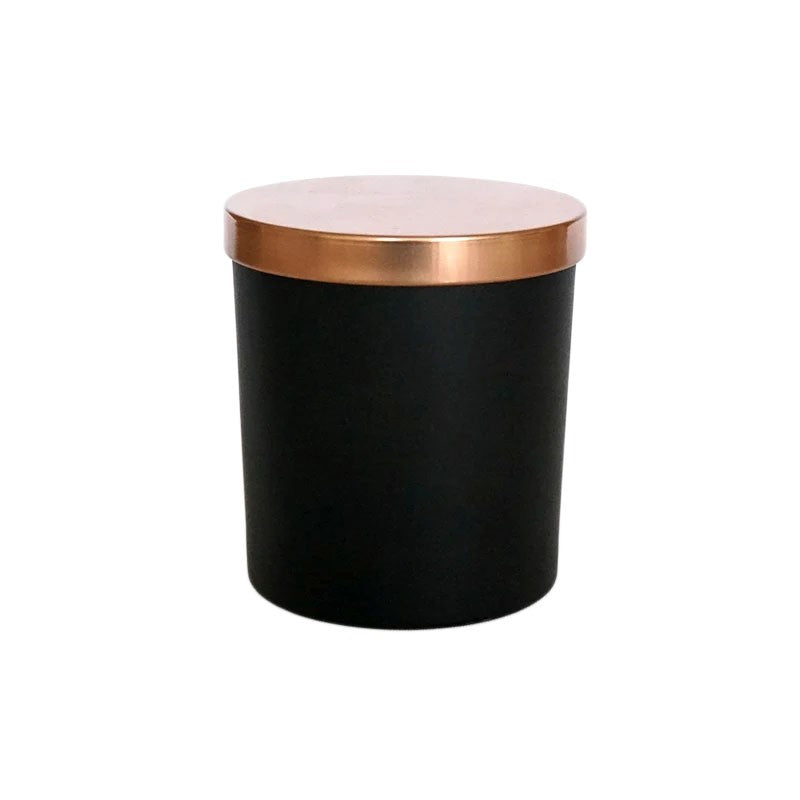 Luxury Black Jar with Golden Lid for Candle Making | Elegant & Reusable