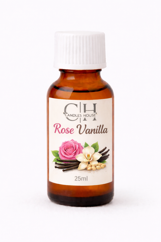 Rose Vanilla Scented Candle – Sweet & Elegant | Candles House