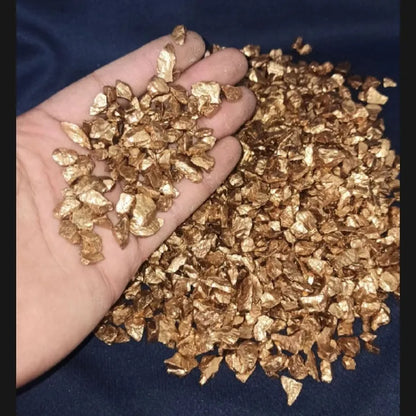 Golden Silver Stones For Crafting Decorations Epoxy Resin Silver (132 pieces)