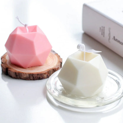 8 Cavity Geometric Diamond Candle Mould | Candle Crafting Handmade Mold | Silicone Cubic Molds | Ice Cube Chocolate Soap Baking DIY Moulds