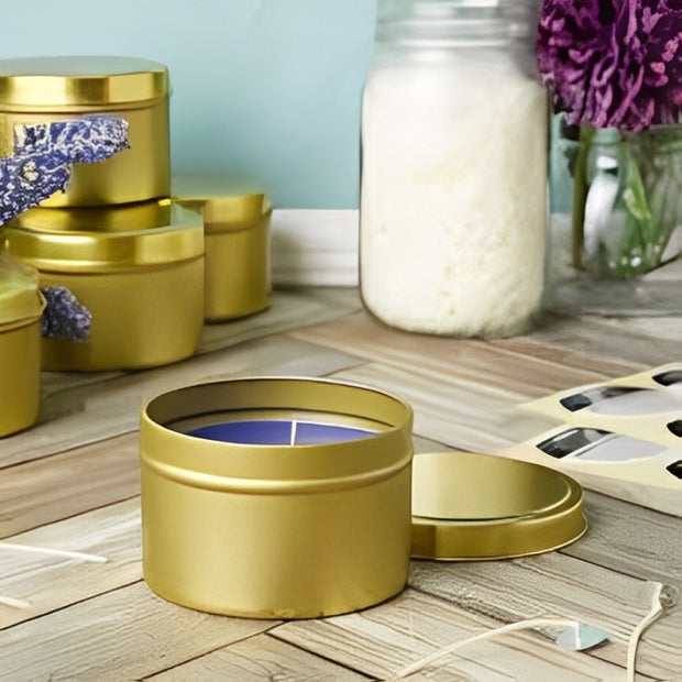 Premium Metal Tin Candle Jars – Perfect for Candle Making & Gifts